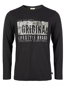 ROADSIGN australia  ROADSIGN australia Herren Langarmshirt mit Marken-Print