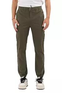 COMEOR Hosen COMEOR Cargohose Herren Stretch Relaxed Fit – Chino Hose Baumwolle Männer Cargo Outdoorhosen, Wanderhose, Baggy Freizeit mit 6 Taschen &amp; Kordelzug