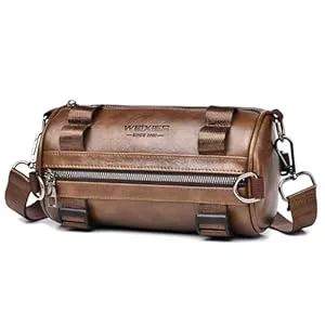 GZQFUOU Taschen & Rucksäcke GZQFUOU Umhängetasche Herren Schultertasche Herrentasche klein Vintage Messenger Bag Herrenhandtasche Crossbody Bag Handtasche PU Leder Schultertasche für Männer