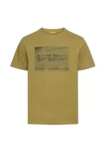 camel active  camel active Herren T-Shirt mit Print aus nachhaltigem Organic Cotton Moosstein