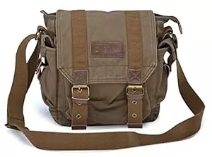 GOOTIUM  Gootium Canvas Messenger Bag - Small Vintage Shoulder Purse Crossbody Satchel