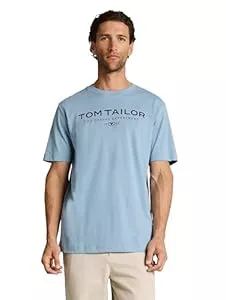 TOM TAILOR  TOM TAILOR Herren T-Shirt aus Baumwolle mit Logo-Print