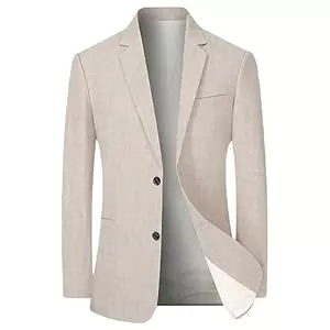 Generic Blazer Sakko Herren Sportlich, Jacke Anzug Herren Regular, Blazer Modern Anzüge &amp; Sakkos Mit Taschen Und Knöpfen Anzugjacken Revers Jackett Elegante Freizeitanzug Klassisch Dünne Hochzeitsanzug Herren Sakko