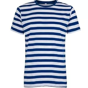 noTrash2003  Kompatibel mit Mantis – Herren Retro Streifen T-Shirt im Marine Look, Kurzarm Rundhals T-Shirt, Oeko-Tex 100 Zertifiziert, Baumwolle in Conversion, Vegan