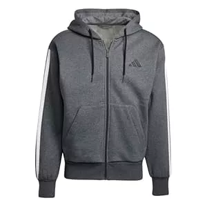 adidas Kapuzenpullover Adidas Herren Essential Three Stripes Fleece Zipper Hoodie