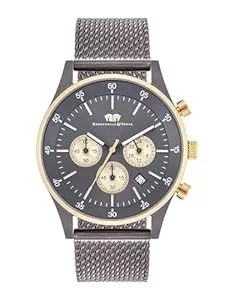 Rhodenwald &amp; Söhne Uhren Rhodenwald &amp; Söhne Herren Uhr analog Japan Quarzwerk mit Edelstahl anthrazit Armband 10010377