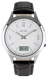Zeit-Bar Uhren Zeit-Bar Funk-Armbanduhr Herren, mit Datums- und Sekundenanzeige
