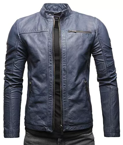 Crone Jacken Crone Epic Herren Lederjacke Cleane Basic Leder Jacke in vielen Varianten und Farben