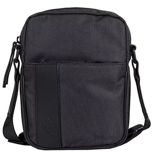 Bugatti Taschen & Rucksäcke Bugatti Domani kleine Umhängetasche für Herren und Damen Schultertasche Leder, Messenger Bag Kuriertasche, Grau