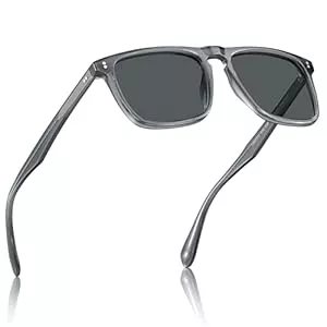 CARFIA Sonnenbrillen & Zubehör CARFIA Retro Polarisierte Sonnenbrille Herren UV 400 Schutz Rechteckig Acetatrahmen Modisches Markendesign CA53572