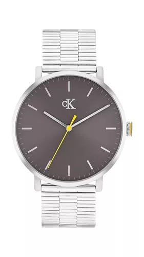 Calvin Klein Uhren Calvin Klein Uhr mit DREI-Zeiger-Quarzwerk Silbernes Kollektion CK REAL mit Silbernes Edelstahlarmband - 25200547