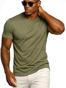 Leif Nelson T-Shirts Leif Nelson Herren T-Shirt Slim Fit Rundhals Kurzarm Basic Shirt für Männer, Baumwolle, Casual Freizeit Oberteil