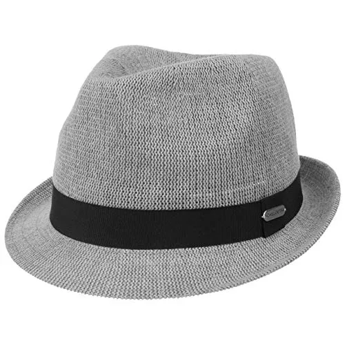 CHILLOUTS Hüte & Mützen CHILLOUTS Bardolino Trilby Baumwollhut Stoffhut Fedora Hut Damen/Herren - Sonnenhut Strandhut mit Ripsband Sommer Frühling-Sommer