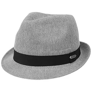 CHILLOUTS Hüte & Mützen CHILLOUTS Bardolino Trilby Baumwollhut Stoffhut Fedora Hut Damen/Herren - Sonnenhut Strandhut mit Ripsband Sommer Frühling-Sommer