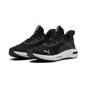 PUMA Sneaker & Sportschuhe Puma Unisex Softride Enzo 5 Hype Road Running Shoe, Puma Schwarz Puma Weiß Puma Silber, 42 EU