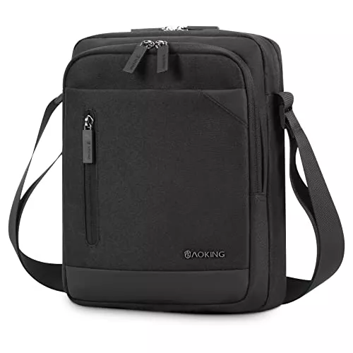 BAIGIO Taschen & Rucksäcke BAIGIO Umhängetasche Herren Schultertasche Klein Schwarz Herrentasche zum Umhängen Crossbody Männer Tasche Kuriertasche für Arbeit Reise Alltagsleben