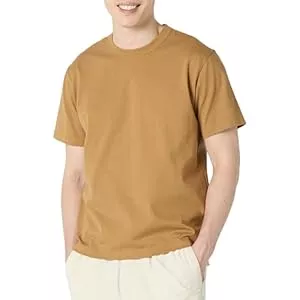 Amazon Essentials T-Shirts Amazon Essentials Herren-T-Shirt aus Schwerer Baumwolle, lockere Passform, Dunkelbraun, Größe M
