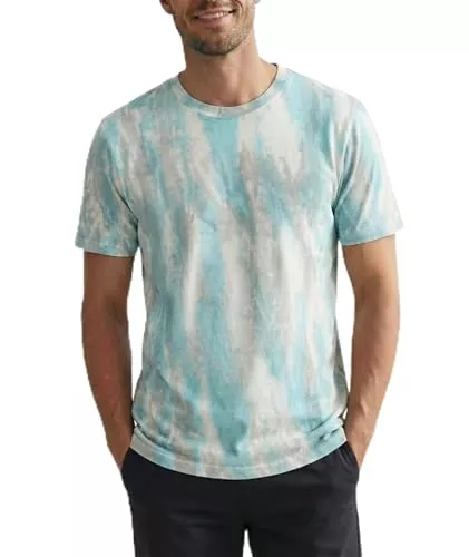 JEEGAL T-Shirts JEEGAL Herren T-Shirt Rundhals, 95% Baumwolle 5% Elasthan, Regular Fit Kurzarm Shirt mit Print, bequemes Männer Basic Shirt für Alltag Freizeit Sommer