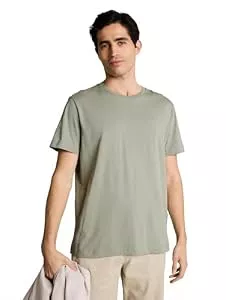 TOM TAILOR T-Shirts TOM TAILOR Herren Basic T-Shirt mit Stickerei