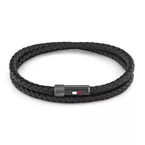 Tommy Hilfiger Schmuck Tommy Hilfiger Jewelry armband für Herren aus Leder Schwarz - 2790262S