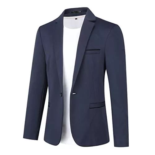 Allthemen Blazer Allthemen Herren Sakko Sportlich Slim Fit Blazer Männer Modern Freizeit Jackett Business Anzugjacke