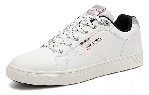 ARRIGO BELLO Sneaker & Sportschuhe ARRIGO BELLO Sneaker Herren Schuhe Business Freizeitschuhe Leichte Trainers für Walking, Laufen, Sport Größe 41-46 (N1 Weiße,41)