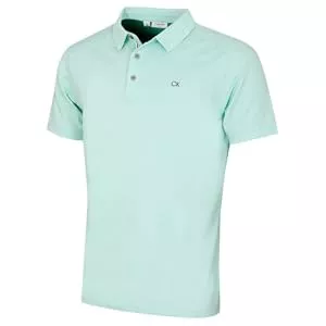 Calvin Klein Poloshirts Calvin Klein Herren Campus 3 Knopf Kragen Polo Hemd - Aquasport - M
