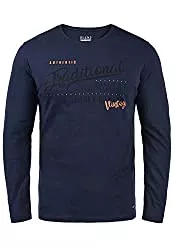 Blend Langarmshirts Blend Dopper Herren Longsleeve Langarmshirt Shirt Mit Print