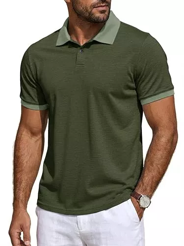Runcati Poloshirts Runcati Herren Poloshirt Sommer Kurzarm Golf Shirt Männer Polohemd | Baumwolle Poloshirt,Langarmshirts,Casual,T-Shirt,Outdoor Polohemd,Regular Fit