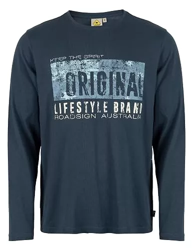 ROADSIGN Langarmshirts ROADSIGN australia Herren Langarmshirt mit Marken-Print