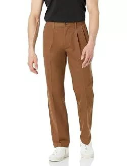 Amazon Essentials Hosen Amazon Essentials Herren Knitterfreie Chinohose mit klassischer Passform und Bügelfalte (erhältlich in Big &amp; Tall)