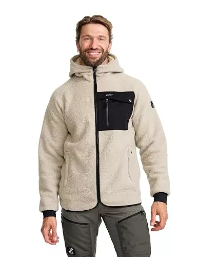 RevolutionRace Jacken RevolutionRace Sherpa Hoodie für Herren, Outdoor Fleecejacken perfekt für Wanderungen und Outdoor-Abenteuer