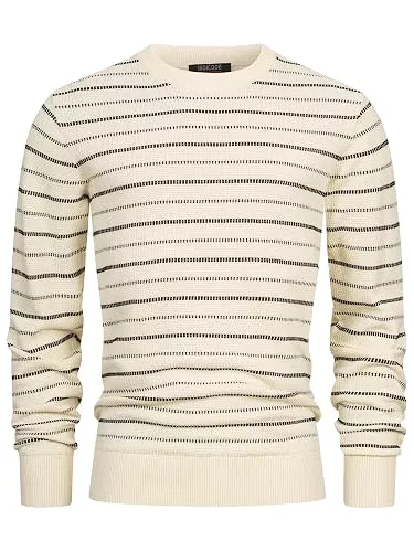 Indicode Pullover & Strickmode Indicode Herren INMoltilion Strickpullover Herrenpulli aus 100% Baumwolle