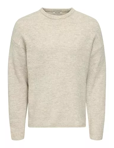 ONLY &amp; SONS Pullover & Strickmode Only &amp; Sons Herren Onswake RLX Ls Crew Neck Knit Onswake RLX Ls Crew Neck Knit
