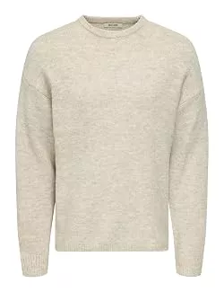 ONLY &amp; SONS Pullover & Strickmode Only &amp; Sons Herren Onswake RLX Ls Crew Neck Knit Onswake RLX Ls Crew Neck Knit