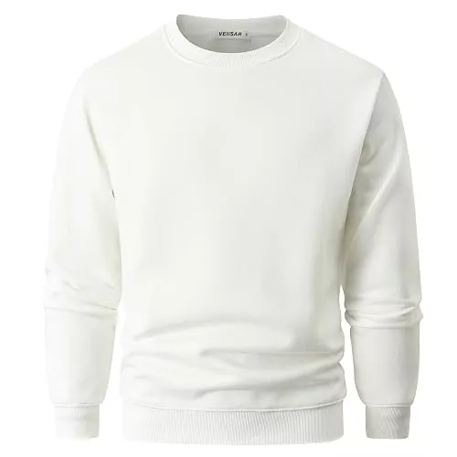 VEIISAR Pullover & Strickmode VEIISAR Herren Fleece Sweatshirt Pullover Locker Mitteldick