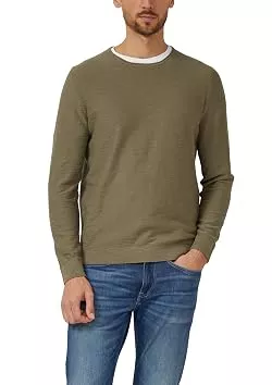 s.Oliver Pullover & Strickmode s.Oliver Herren Strickpullover – Regular Fit, Flammgarn, Crew Neck