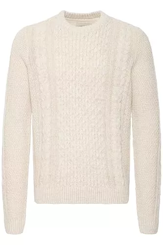 BLEND Pullover & Strickmode Blend BHPullover Herren Pullover Grobstrick Rundhals-Ausschnitt