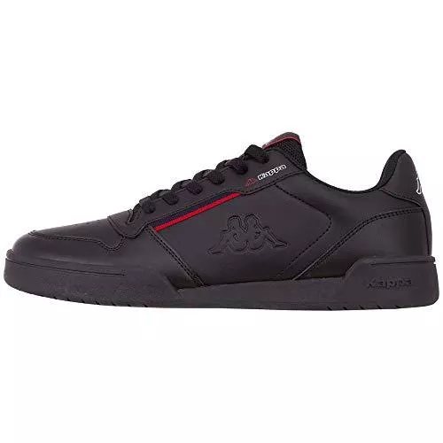 Kappa Sneaker & Sportschuhe Kappa MARABU Sneaker für Frauen &amp; Männer | Damen &amp; Herren Sportschuhe mit Kappa-Logoprägung und farbigen Applikationen | pflegeleichte Begleiter zu vielen Outfits | schwarz &amp; weiß, Größen 36 - 47
