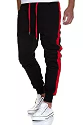 Amaci&amp;Sons Hosen Amaci&amp;Sons Herren Streifen Jogginghose Sporthose Sweatpants Jogger Trainingshose