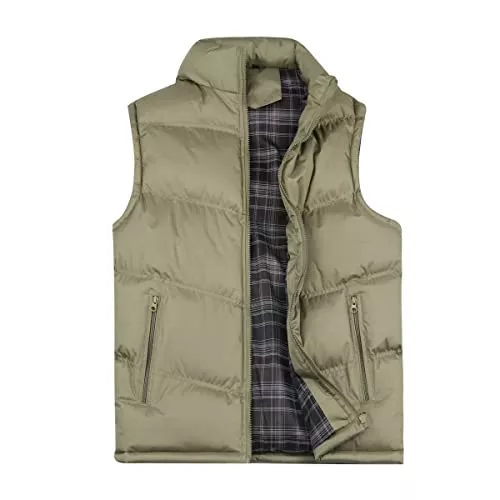 YOUTHUP Westen YOUTHUP Herren Steppweste Dicke Freizeit Winterweste Bodywarmer Outdoor Warm Gilet Stehkragen
