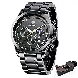 BENYAR Uhren BENYAR Mode Herren Quarz Chronograph Wasserdicht Edelstahl 30M wasserdichte Uhren Business Casual Sport Design Armbanduhr für Herren