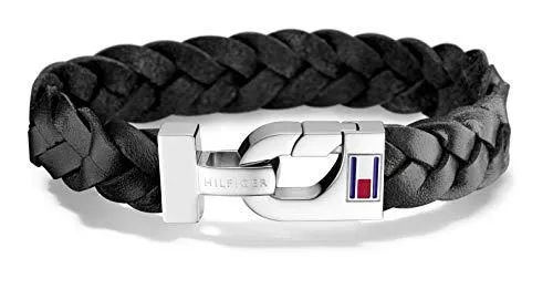 Tommy Hilfiger Schmuck Tommy Hilfiger Jewelry Armband für Herren aus Leder Schwarz - 2700872