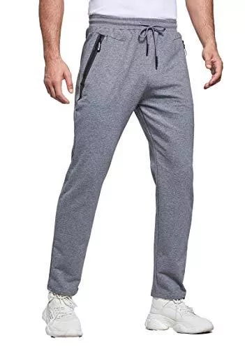 Tansozer Hosen Tansozer Jogginghose Herren mit Reißverschluss Slim Fit Hose Herren mit Taschen