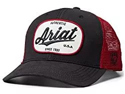 ARIAT Hüte & Mützen ARIAT Men's Mesh Back Cap, Black/Red