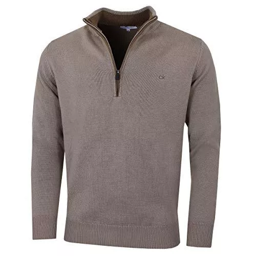 Calvin Klein Pullover & Strickmode Calvin Klein Herren Chunky Cotton 1/2 Zip Pullover