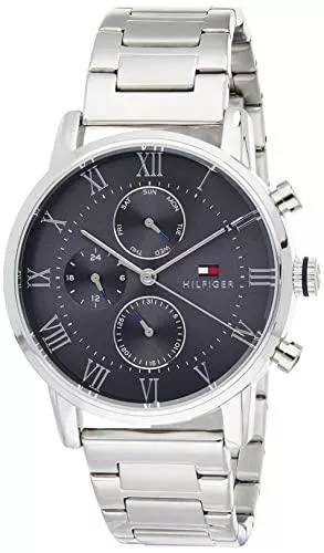 Tommy Hilfiger Uhren Tommy Hilfiger Herren Multi Zifferblatt Quarz Uhr mit Edelstahl Armband 1791397