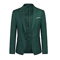 YOUTHUP Blazer YOUTHUP Herren Sakko Slim Fit Einfarbig Modern Anzugjacke für Hochzeit Party Abschluss Business