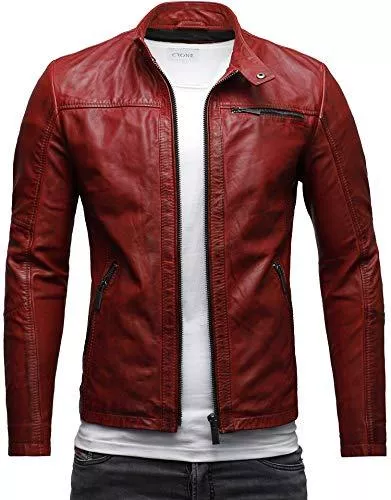 Crone Jacken Crone Epic Herren Lederjacke Cleane Basic Leder Jacke in vielen Varianten und Farben