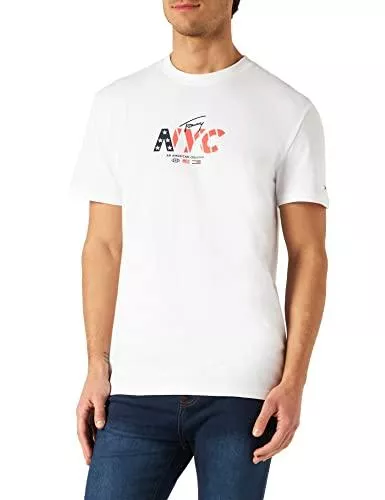 Tommy Jeans T-Shirts Tommy Jeans Herren TJM NYC Small Logo Tee Sport T Shirt